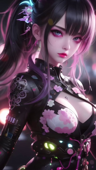 高冷性感赛博美女
