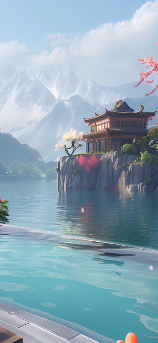 樱花湖畔