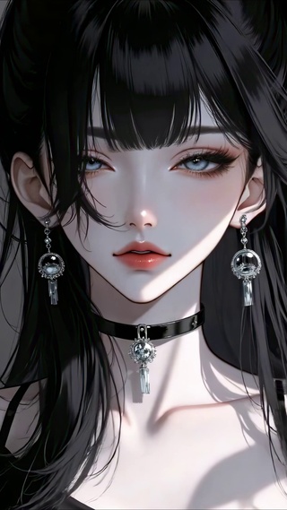 暗调漫影女神