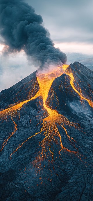 火山熔岩平原