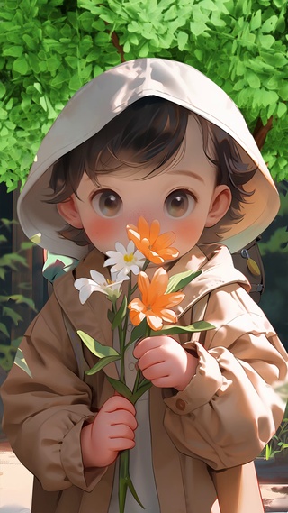 可爱小孩