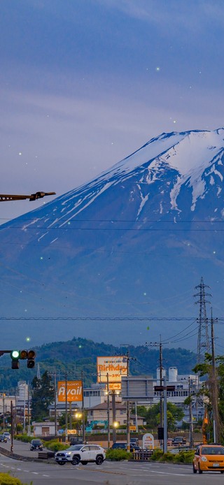 4K唯美富士山下街道