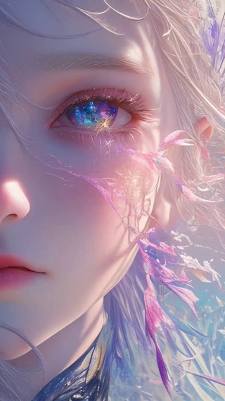 动漫美女眼中的星河
