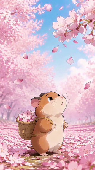 桃花小仓鼠