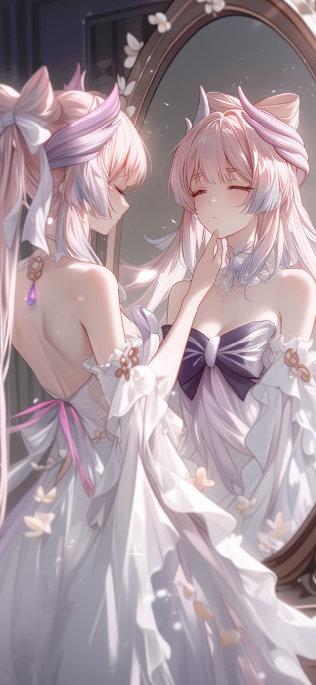 雪墨壁纸丨心海丨镜中人丨