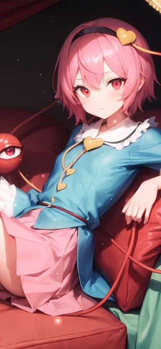 可爱粉发少女