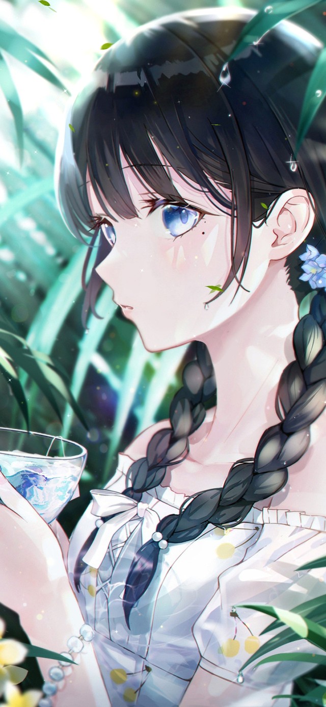 清新林间少女