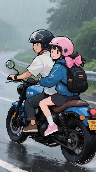 雨中骑行