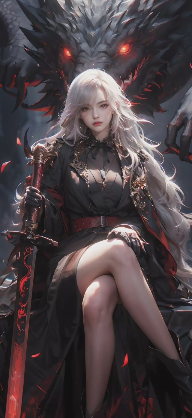 驯龙美女，清纯高冷少女