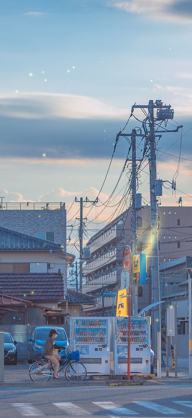 4K唯美治愈日式城市街道