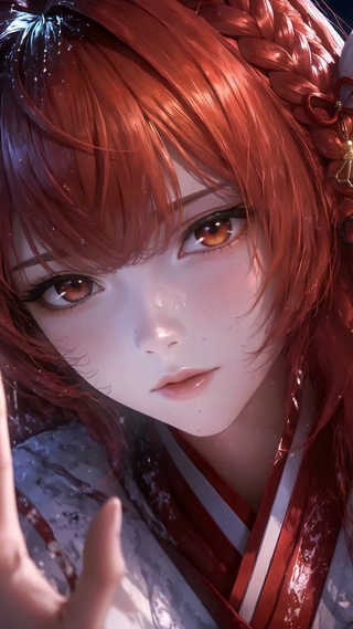 雨夜玻璃前梨绘衣