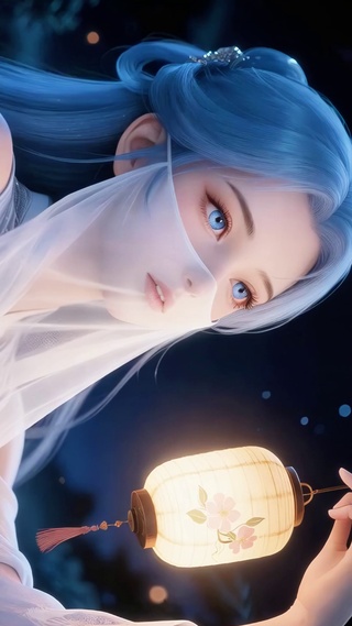 持灯少女