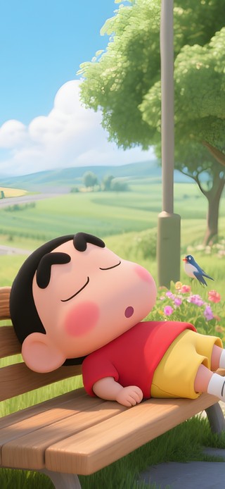 午睡的小新