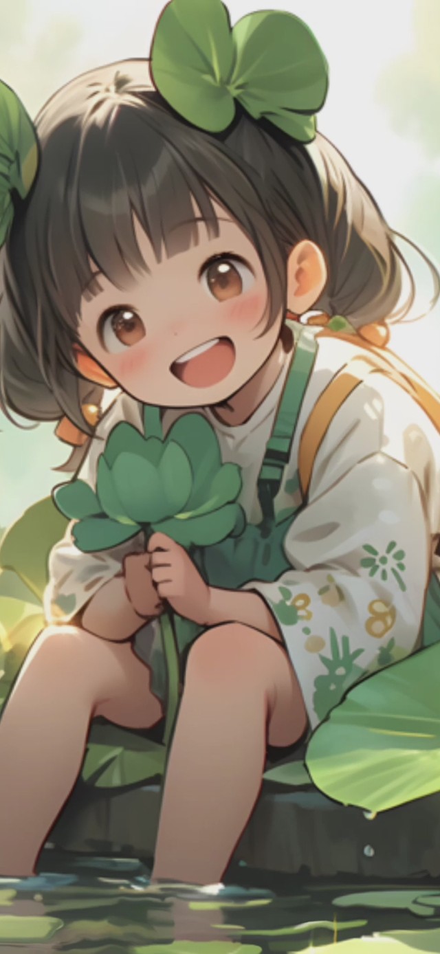 采莲女孩