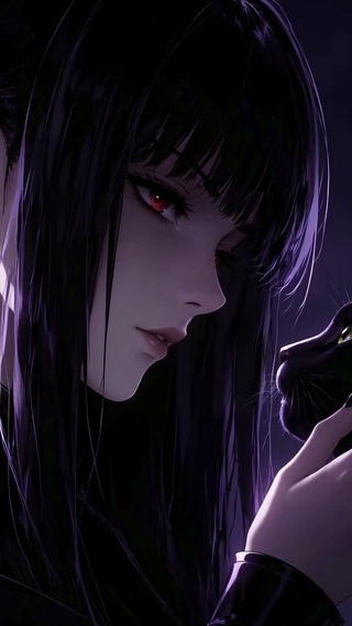 紫夜少女与黑猫