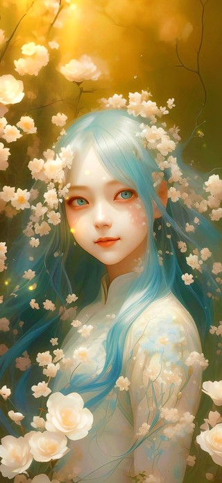 唯美花开 美少女