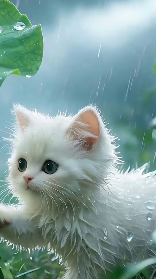 雨天猫咪