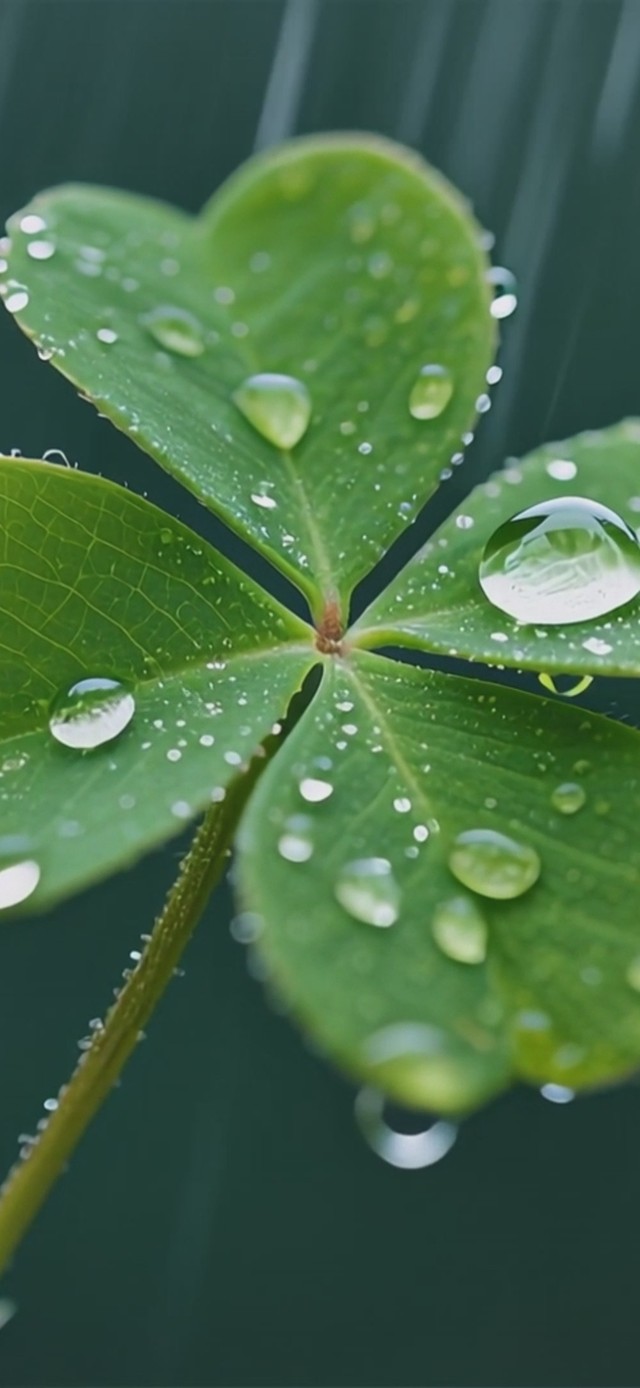 绿色护眼-幸运四叶草