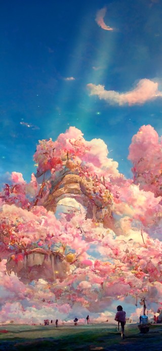 4k 唯美梦幻棉花糖乐园世界