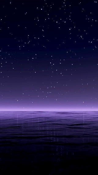 唯美星空海面