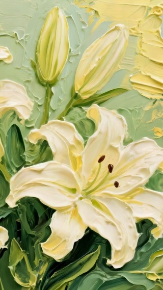 清新百合花海