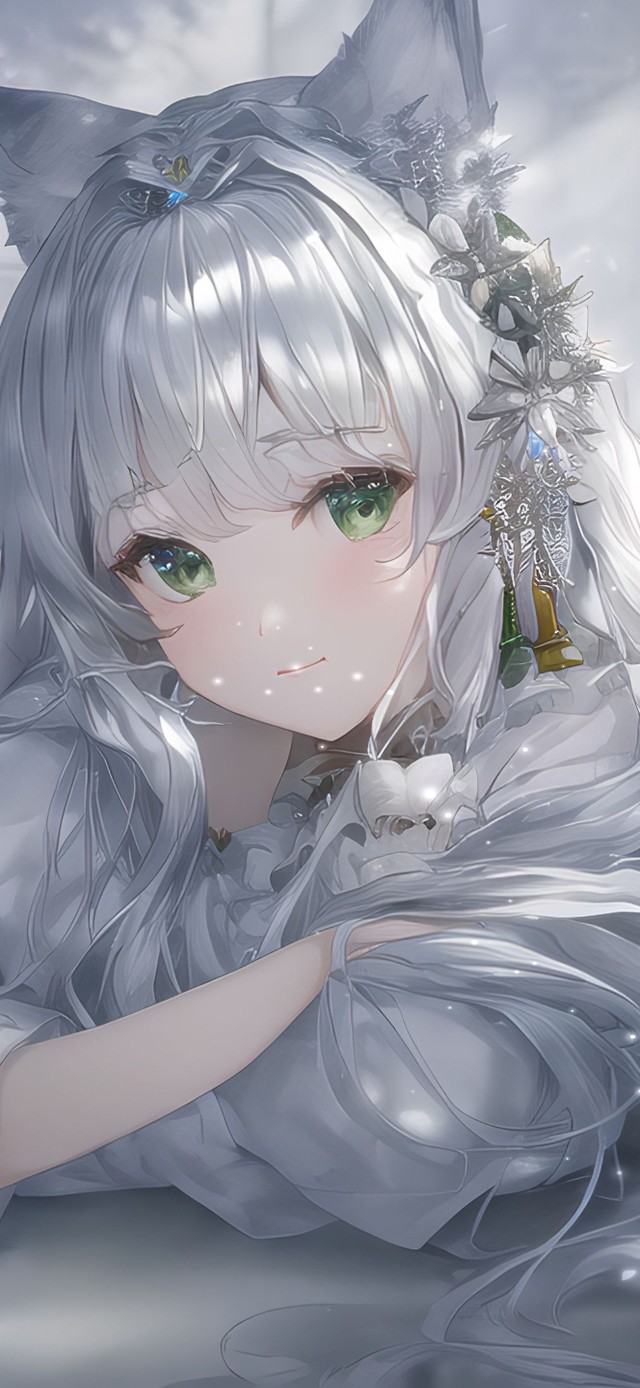 4k 唯美雪狐与少女