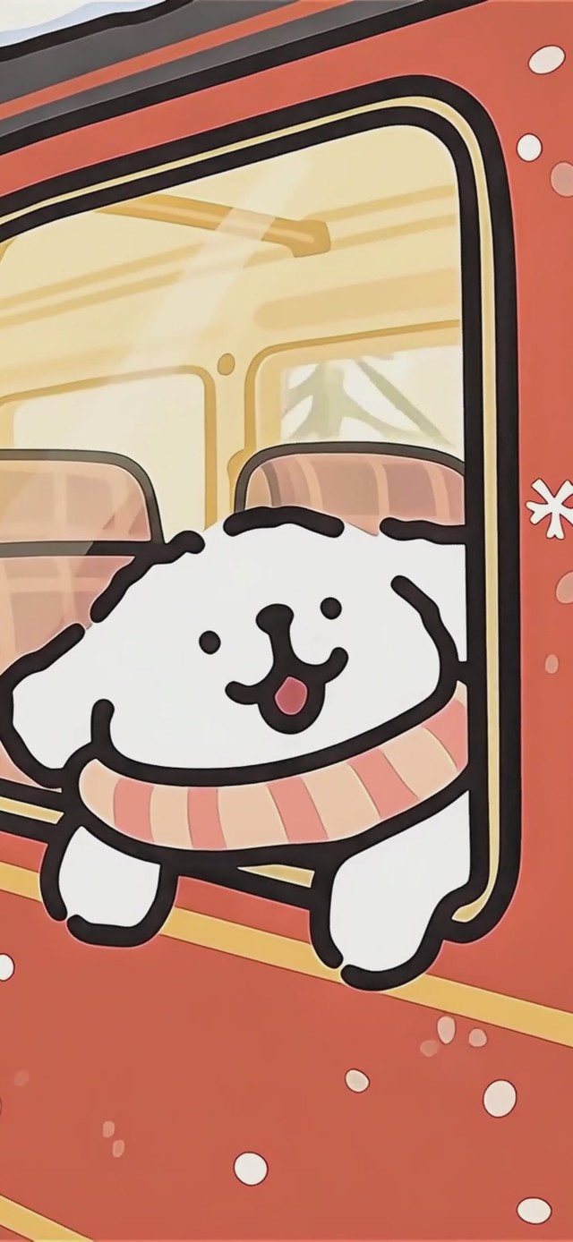 回家路上的线条小狗（时钟版）