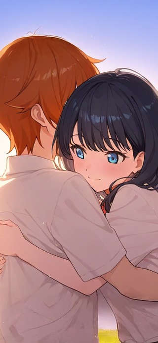 夕阳情侣