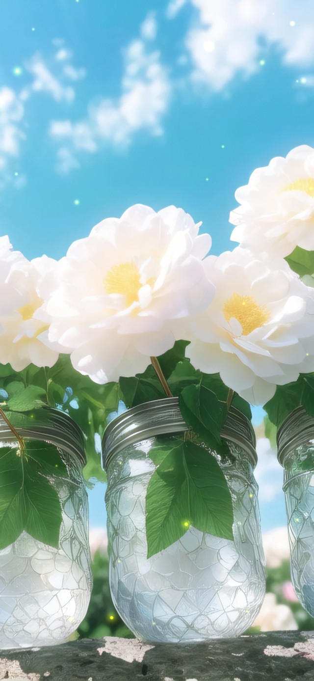 琉璃盏中的小花