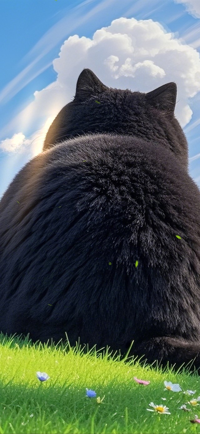 享受阳光的猫猫们