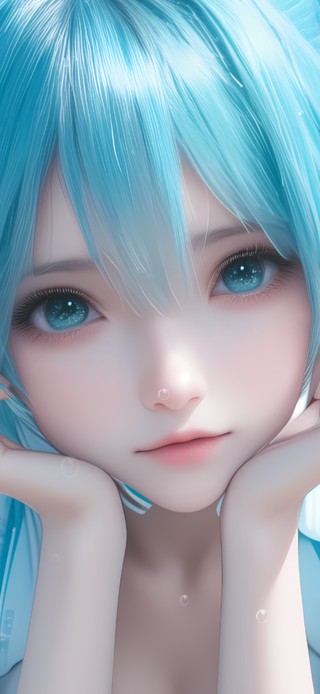 海边可爱初音