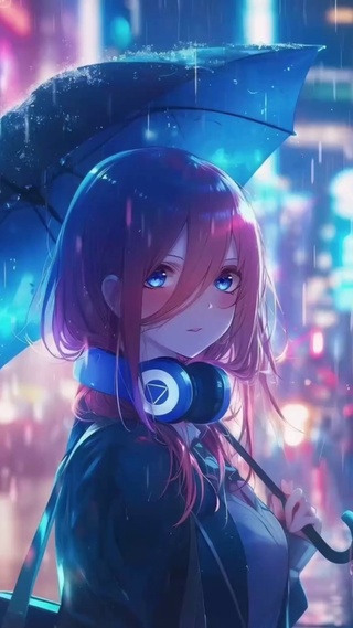 雨中等待三玖