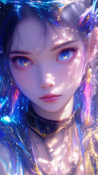 眼睛里有星光在闪