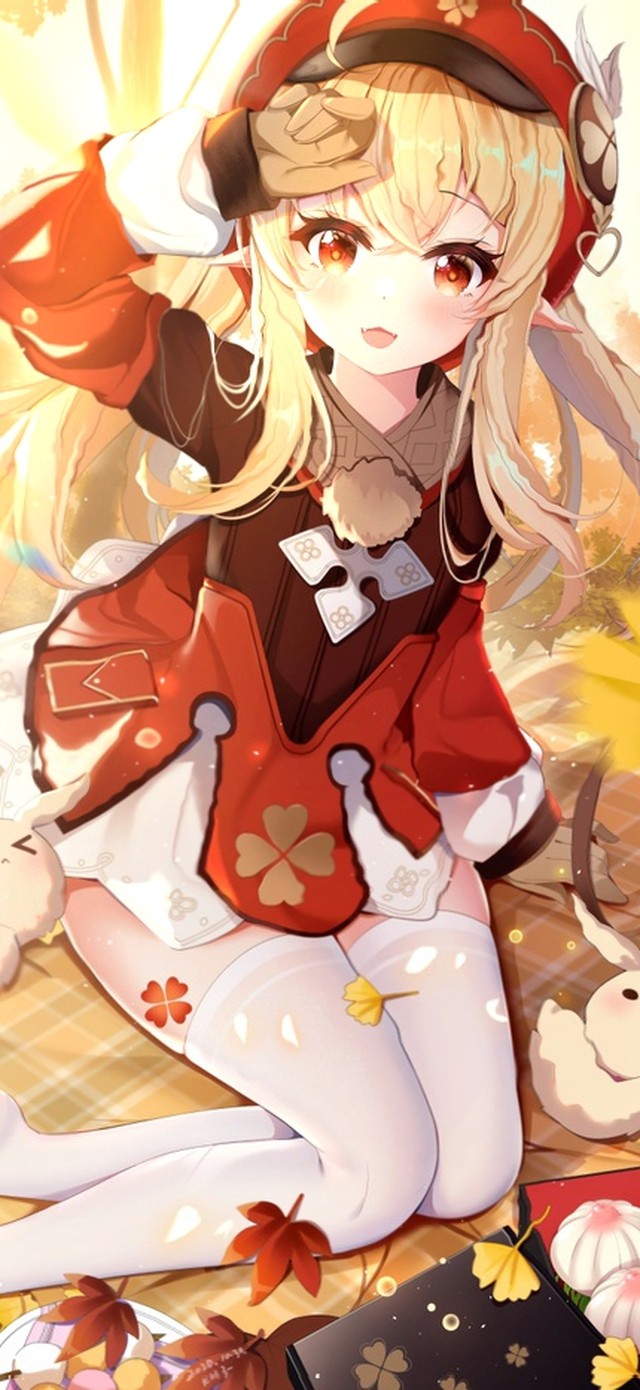 享受阳光午餐的可莉