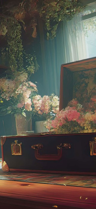 护眼花景