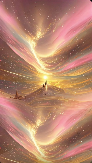 唯美浪漫流动星空