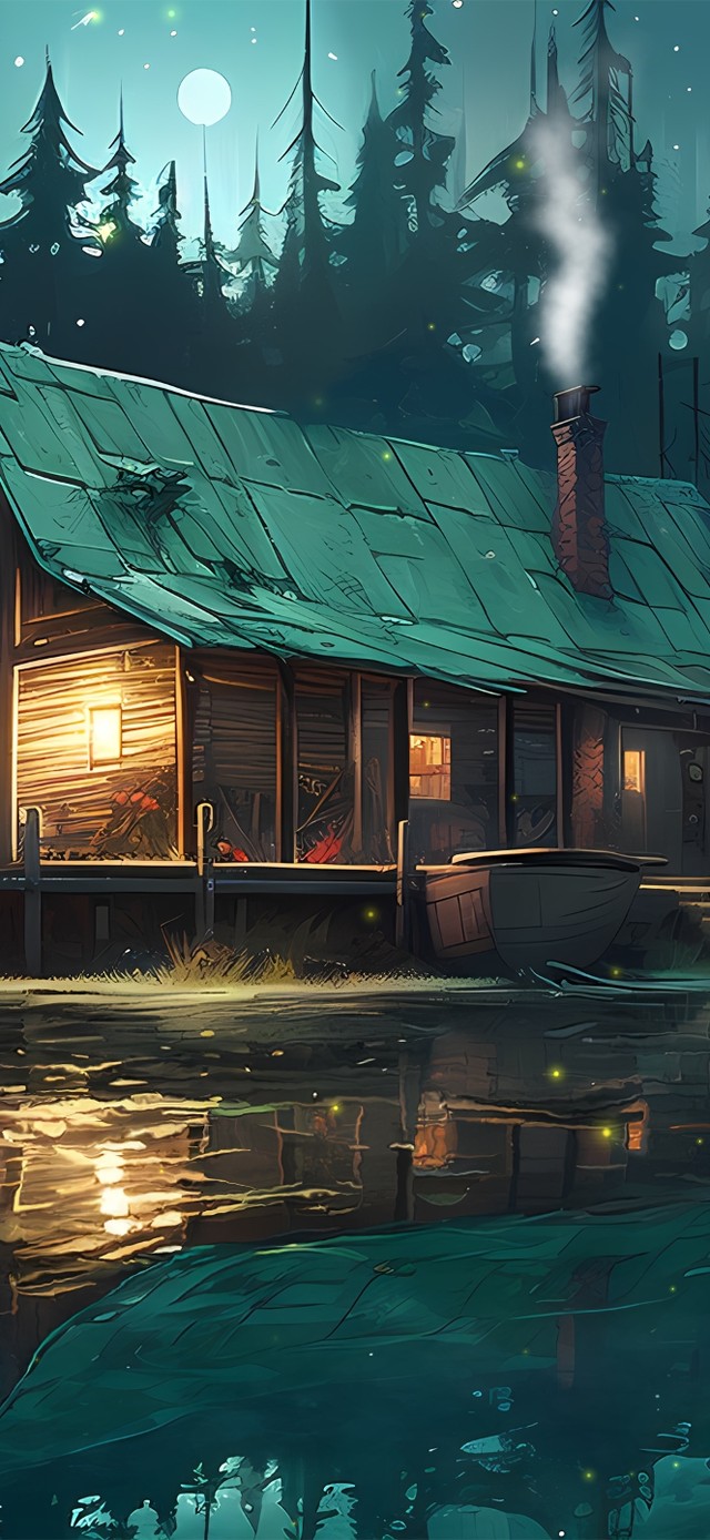 治愈护眼夜间小屋