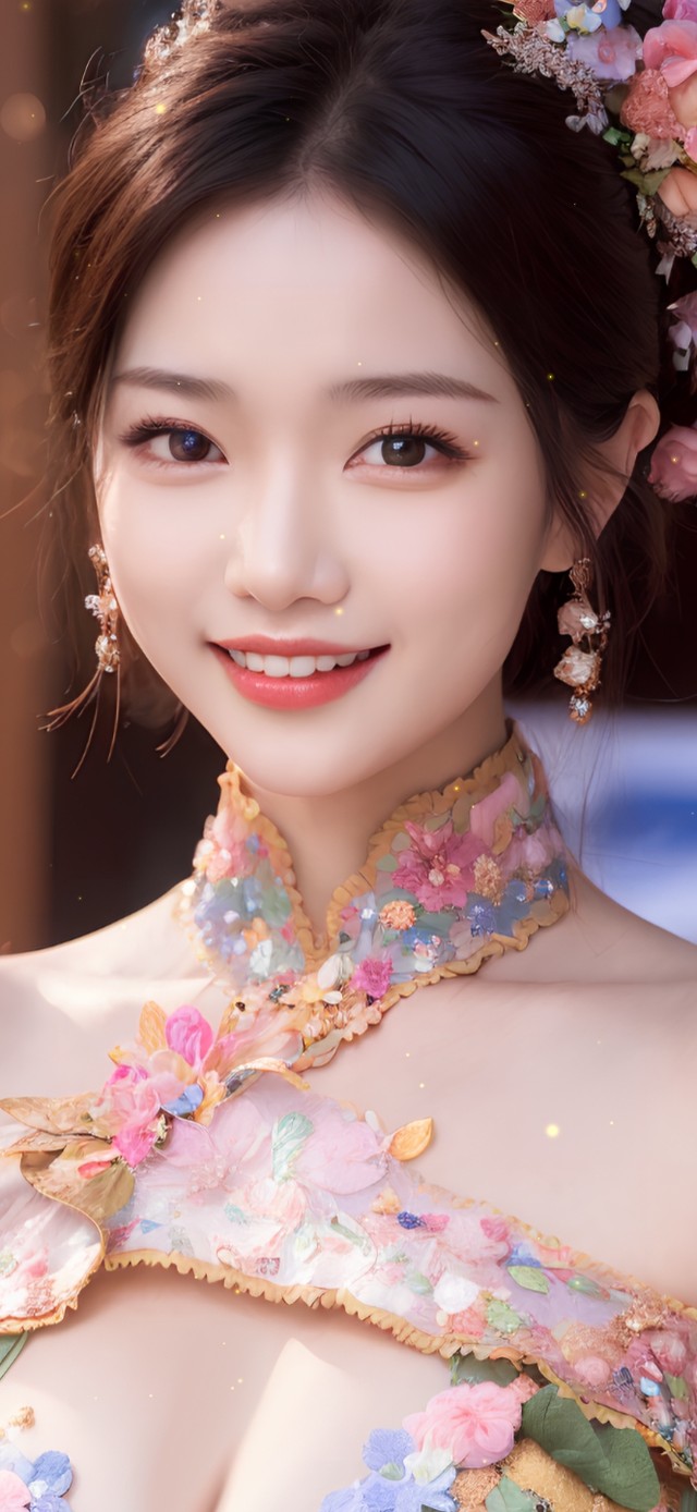 4k唯美古风旗袍女生