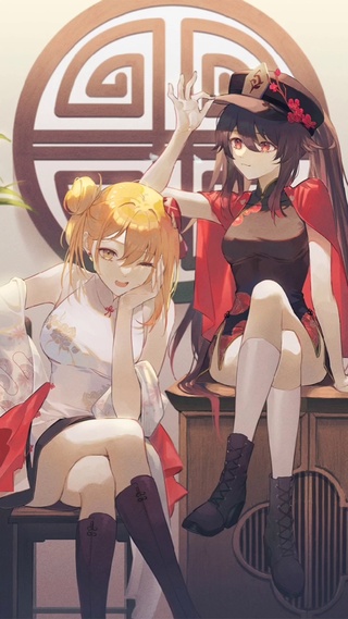 中国风旗袍姐妹4k