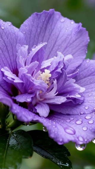 雨后紫花