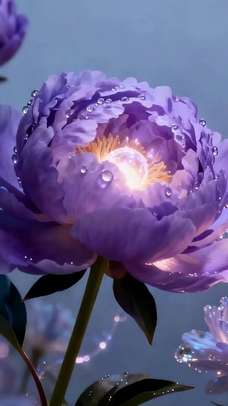 夜景护眼花朵