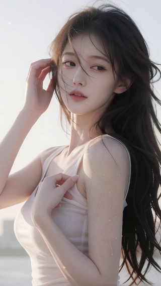 海边美女