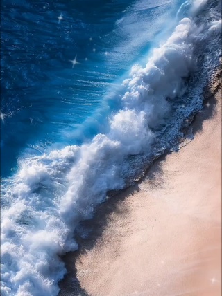 巴厘岛的蓝色海滩