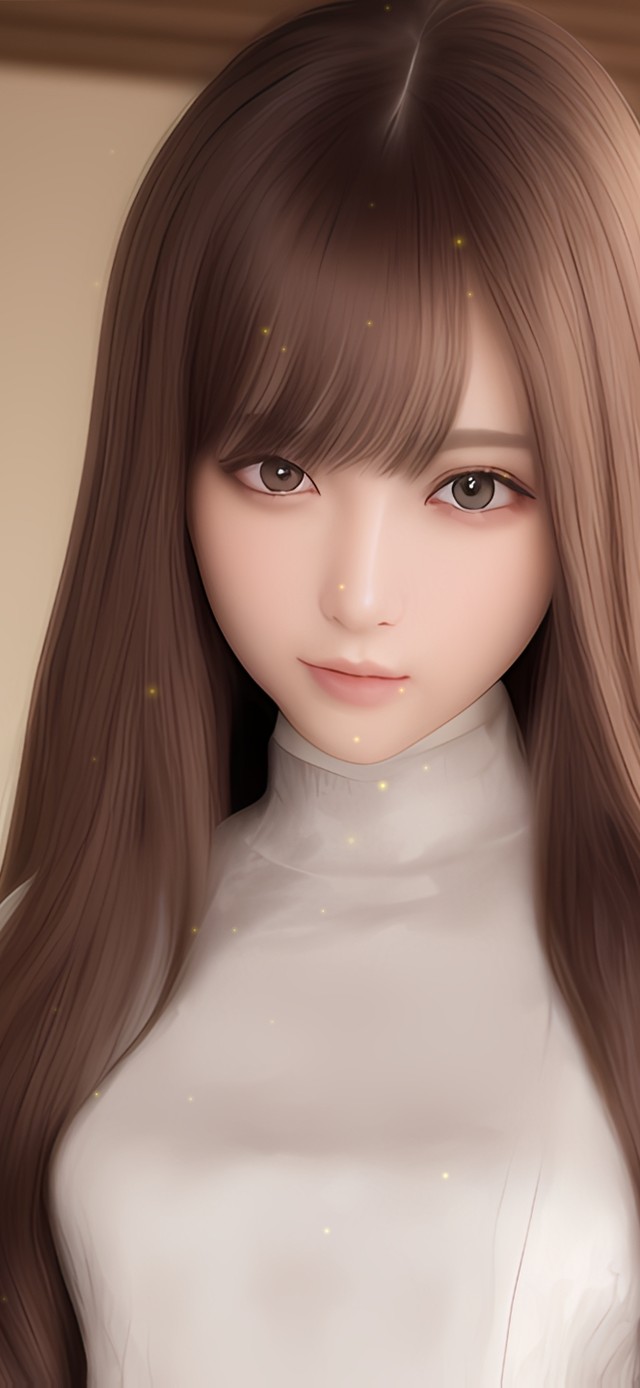 4K长发可爱少女