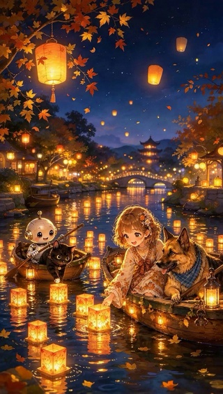 大狗狗的守护&浪漫水灯