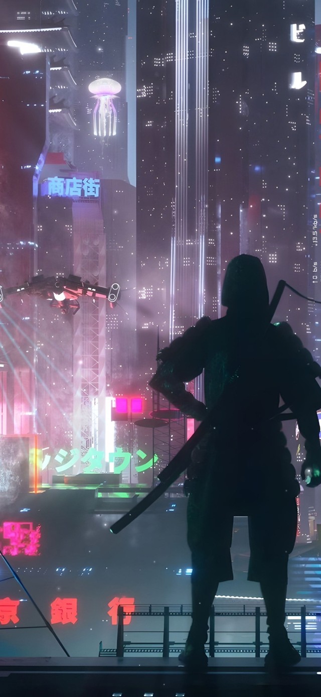 赛博朋克城市武士