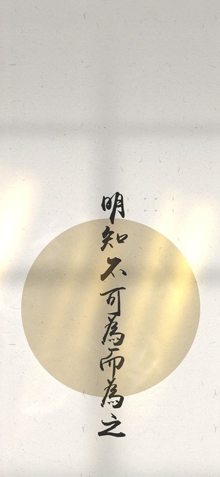 明知不可为而为之