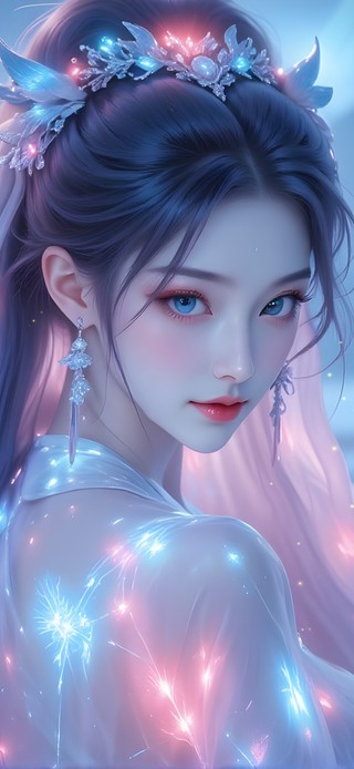 炫彩闪光美女