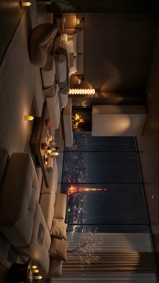 夜晚玻璃雨滴