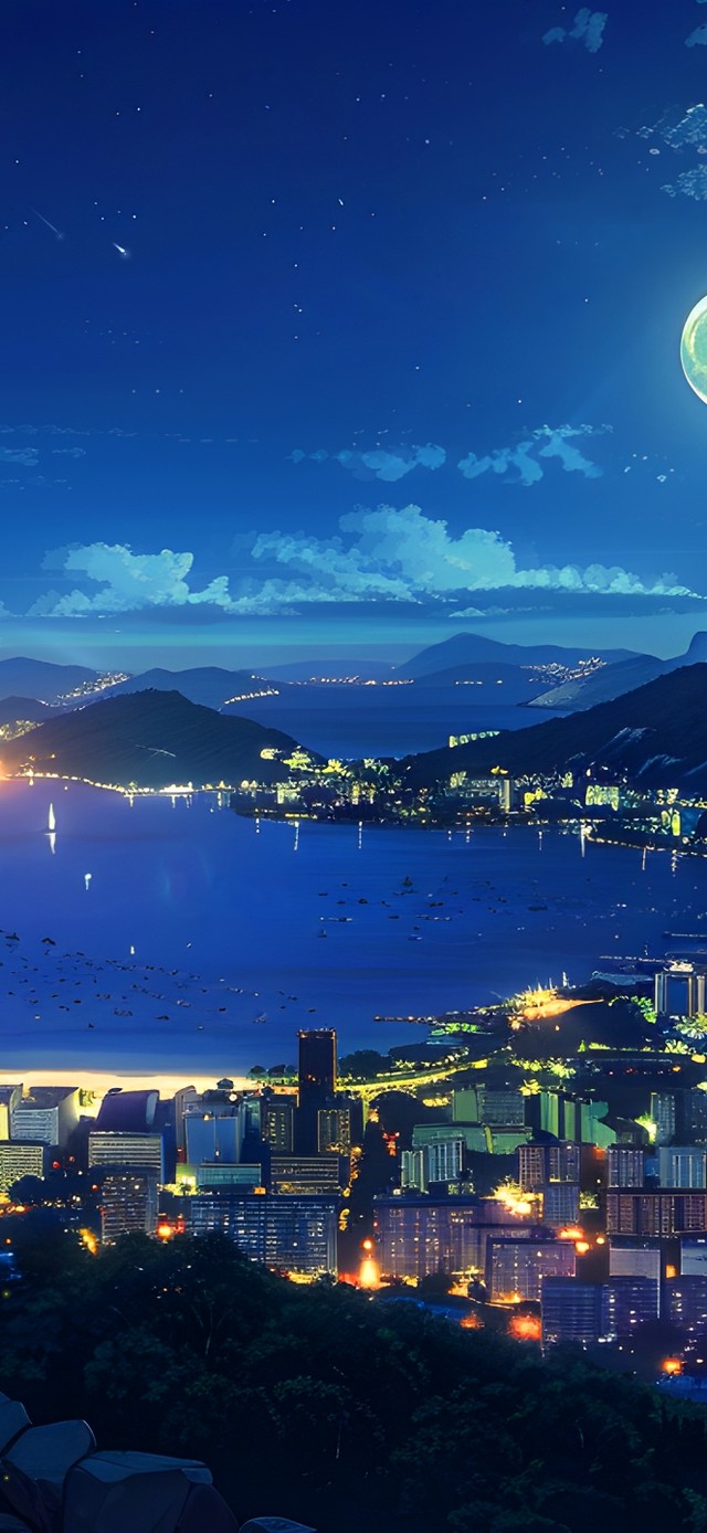 4K唯美宁静夜空